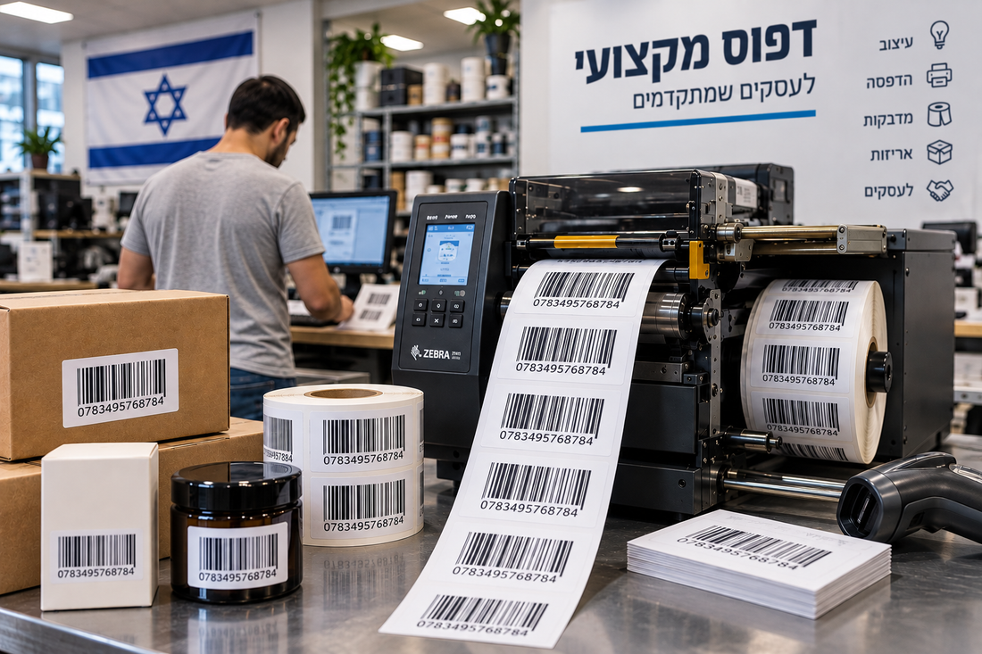 הדפסת מדבקות ברקוד EAN בבית דפוס בישראל